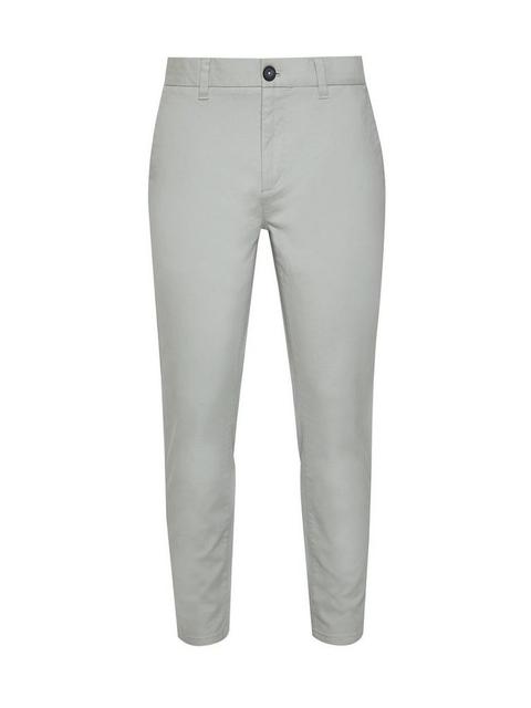 Light Grey Skinny Fit Chinos With Organic Cotton