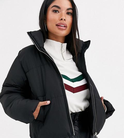 Plumífero En Negro De New Look Petite