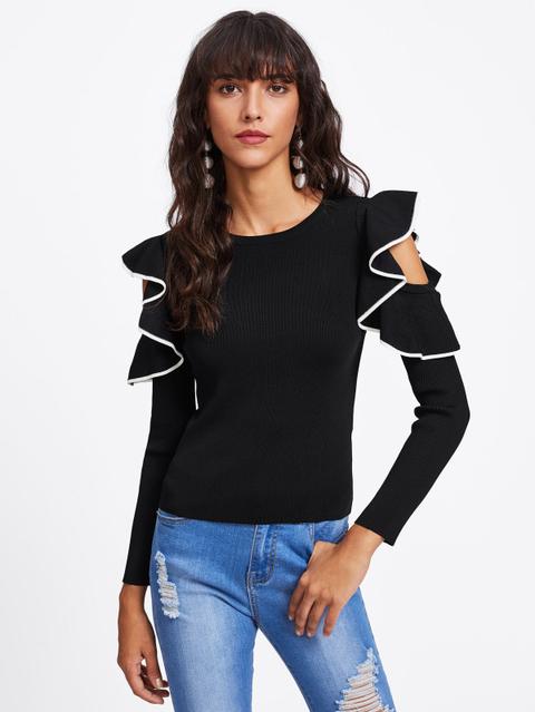 Maglione Con Spalle Scoperte