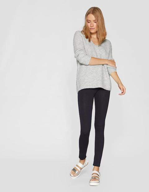 Legging Basico Alla Caviglia Blu Scuro