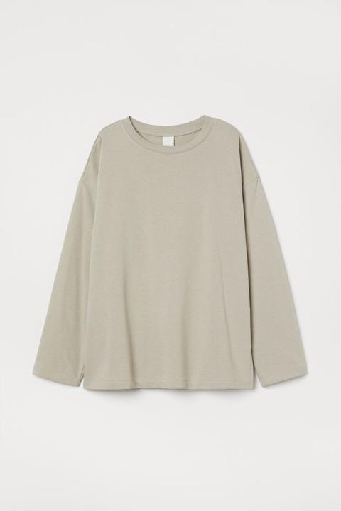 Long-sleeved Top - Brown