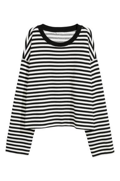 H & M - Maglia Ampia In Cotone - Nero