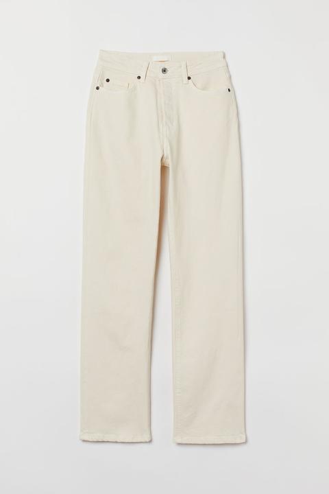 Straight High Jeans - Blanco