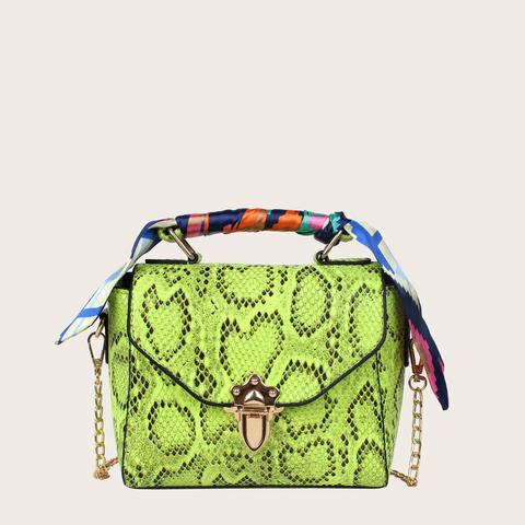 Cartable Fluo Avec Imprimé Python Et Serrure