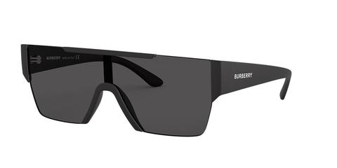 Burberry Man Be4291 - Frame Color: Black, Lens Color: Grey-black, Size 01-38/140