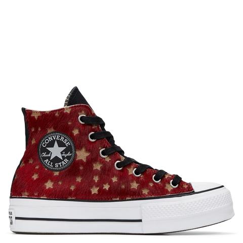 Converse Metallic Fur Chuck Taylor All Star Platform High Top Para Mujer