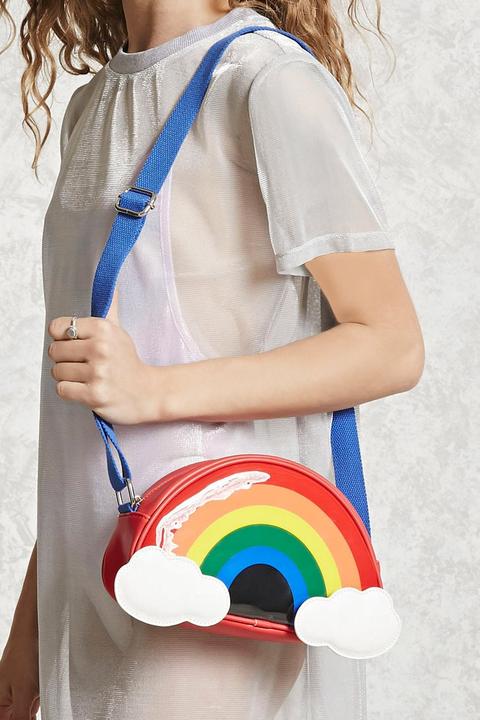 Faux Leather Rainbow Crossbody