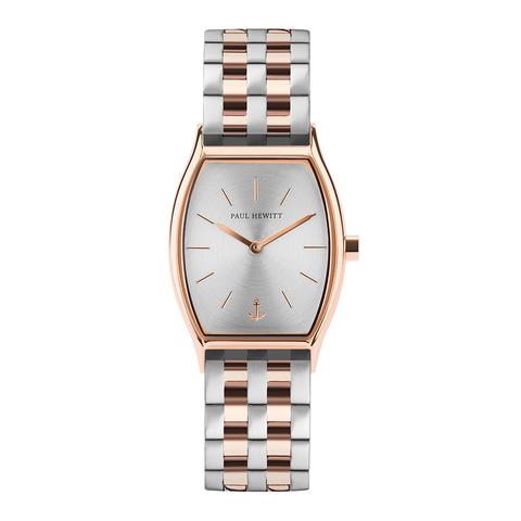 Orologio Modern Edge Line Silver Sunray Ip Oro Rosa Metallo Bicolor Ip Oro Rosa / Acciaio Inox