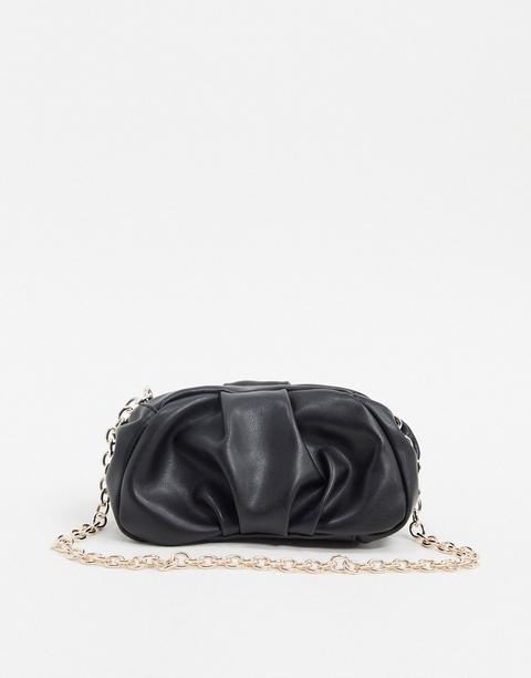 Bolso Fruncido En Negro De Asos Design