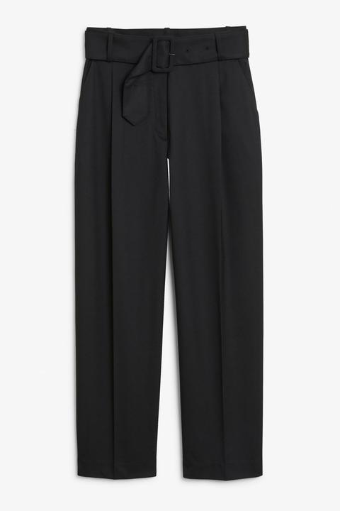 black dressy trousers