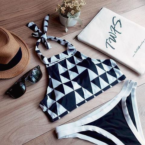 Alexia Geometric Print Swim Set