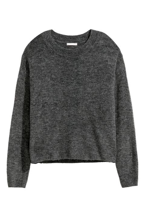 H & M - Pullover In Maglia Fine - Grigio