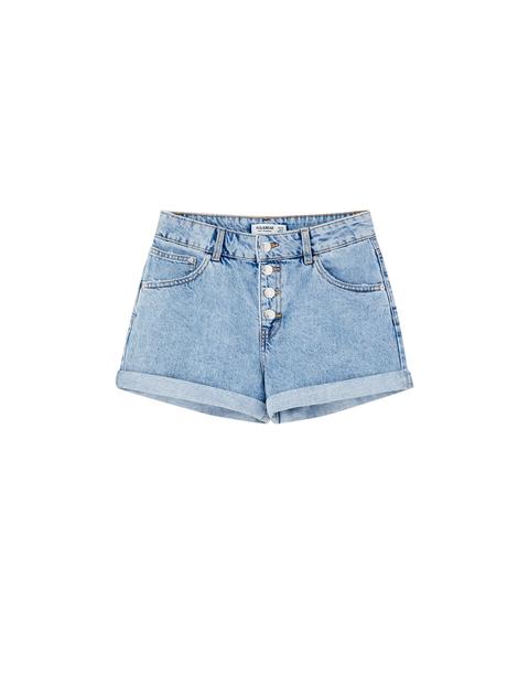 Shorts Vaqueros Botones Delanteros