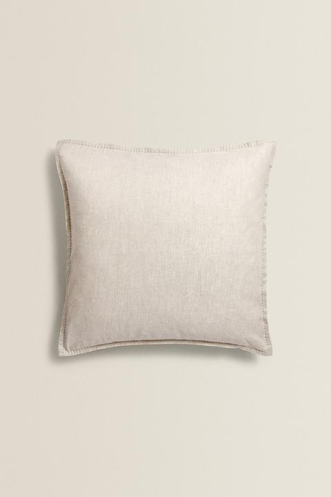 Plain Linen Cushion Cover