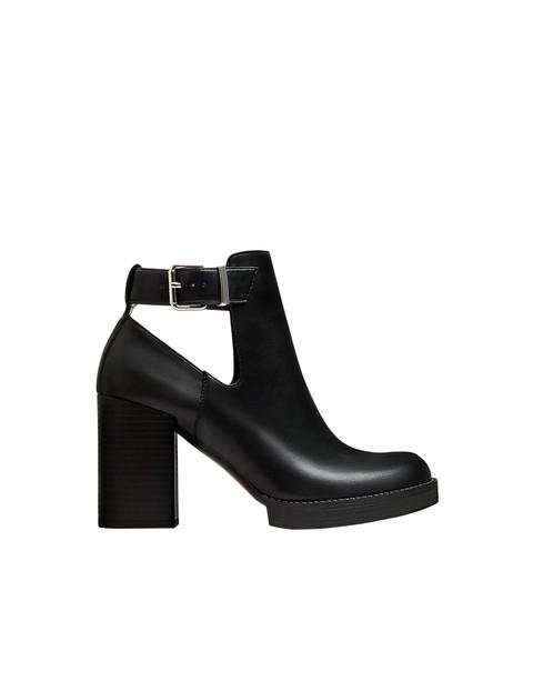 Bottines À Talon Boucle Cheville