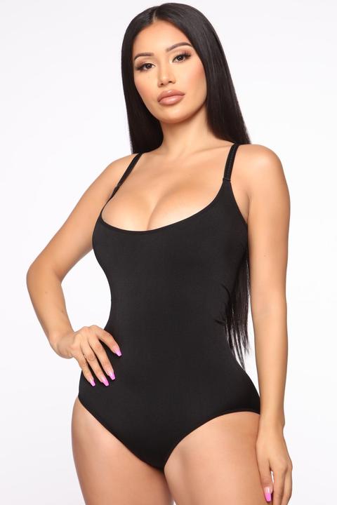 Waisting My Time Shapewear Bodysuit - Black