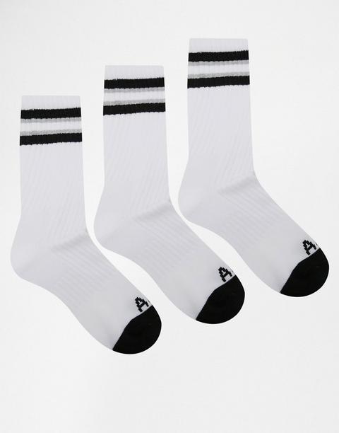 Pack De 3 Pares De Calcetines De Deporte De Abercrombie & Fitch