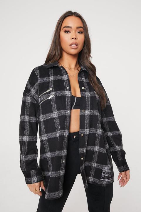 Couture Wave Check Shacket