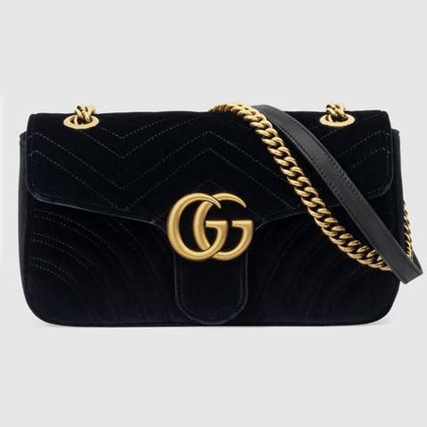 Bolso De Hombro Gg Marmont De Terciopelo