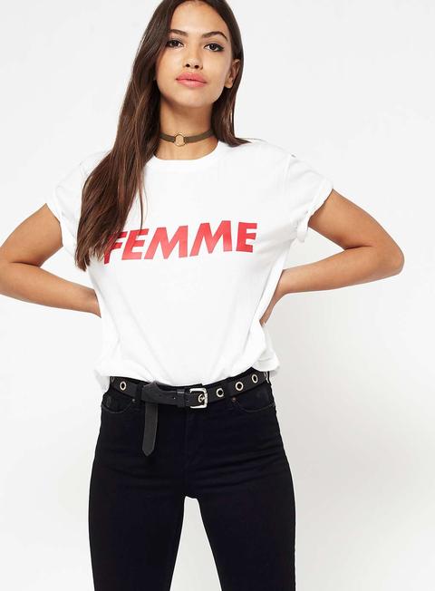 Femme Slogan Tee