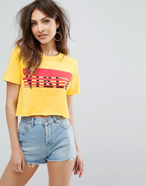 Missguided - T-shirt Corta - Giallo