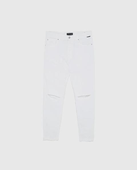 Pantalone Denim Strappi