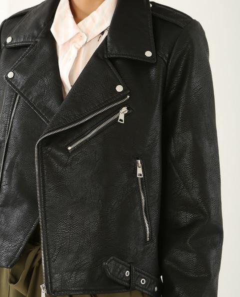 Chaqueta Biker De Polipiel