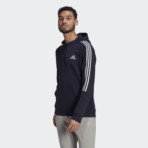 Essentials Fleece Cut 3-stripes Hoodie