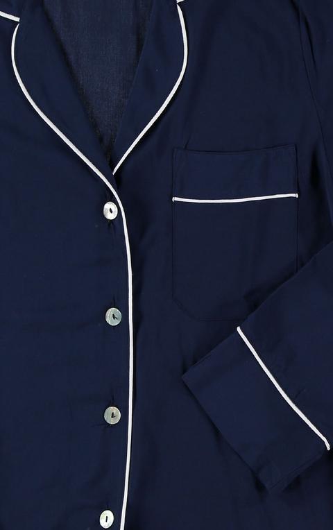 Pijama Mujer Azul Tinta