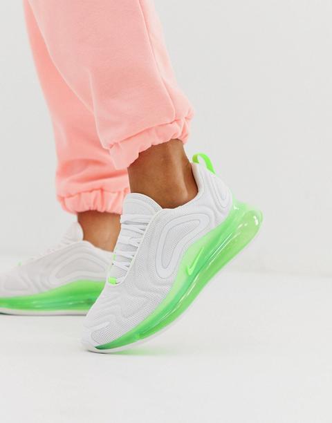 Nike White And Fluro Green 720 Trainers 
