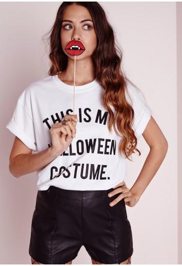 This Is My Halloween Costume T Shirt White