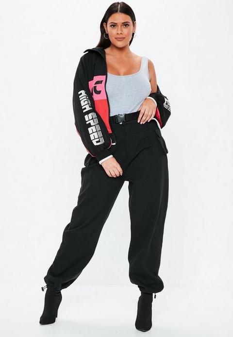 Seat Belt Cargo Trousers, Black 