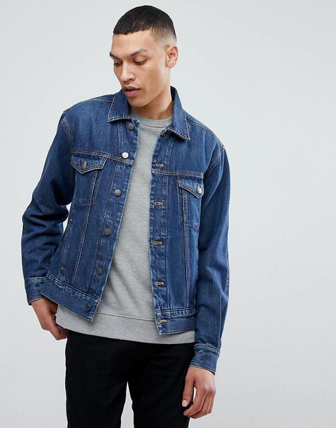 Calvin Klein Jeans - Iconica Giacca Di Jeans Stile Trucker - Blu