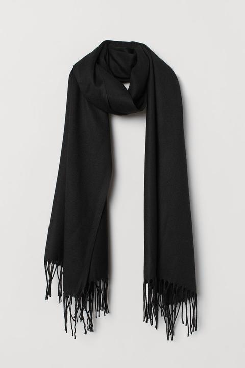 Woven Scarf - Black