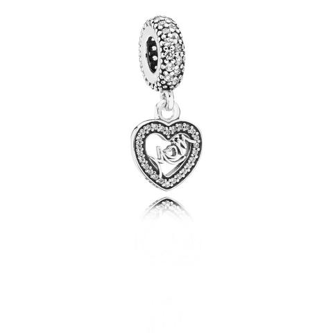 pandora charm cuore pendente pandora charm cuore pendente