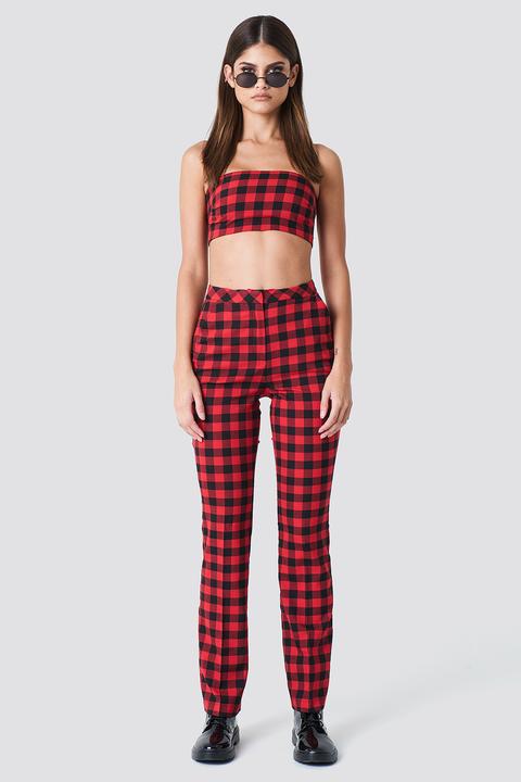 red check pants