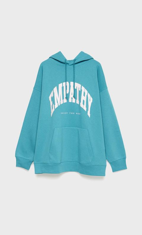 Sudadera Oversize Letras Capucha