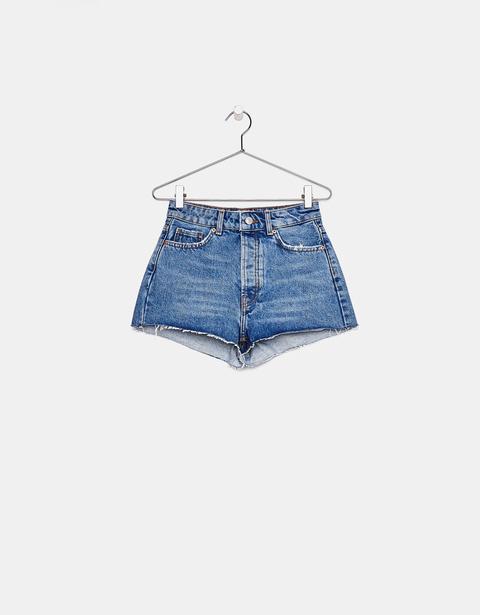 Shorts In Denim Mom Fit Vintage