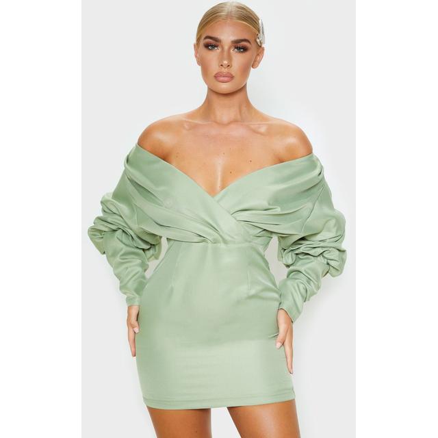 sage green bodycon dress