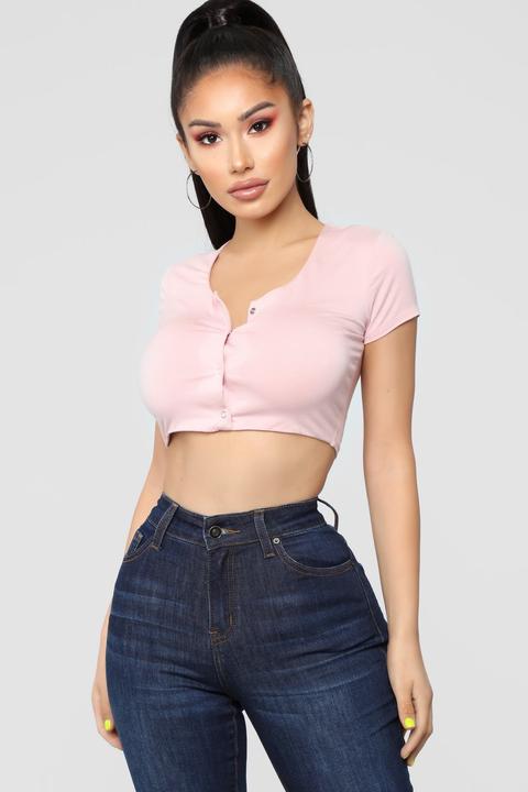 Izzy Crop Top - Mauve