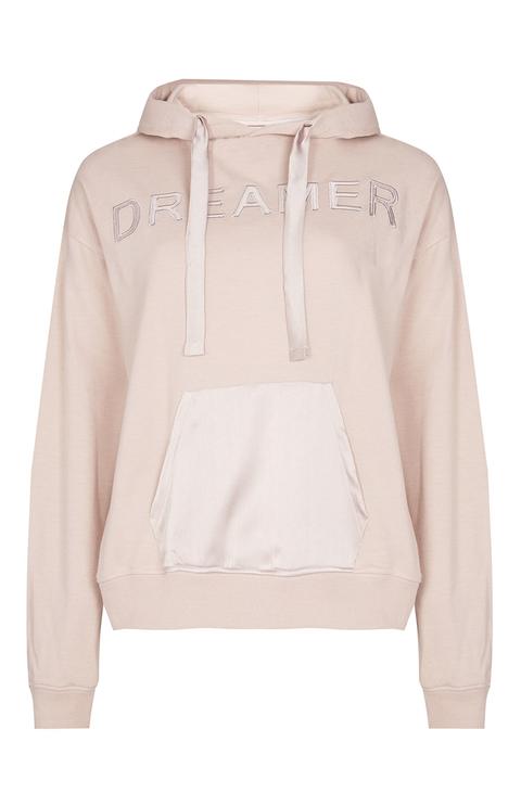 Sudadera Rosa Con Capucha «daydreamer»
