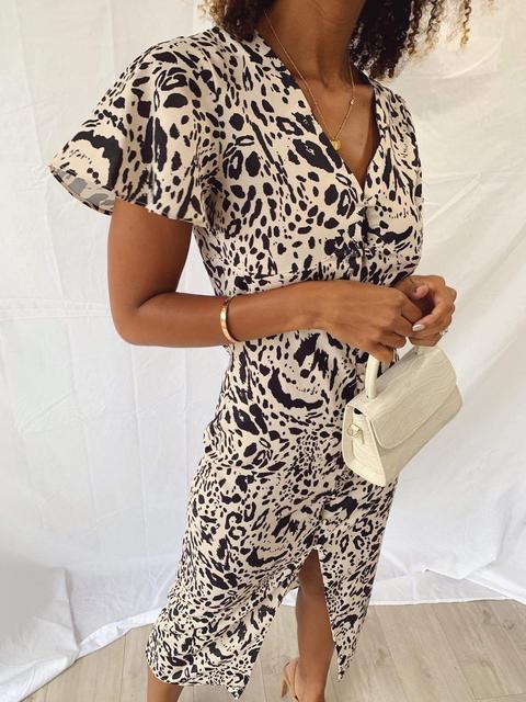 Naya Midi Button Down Dress