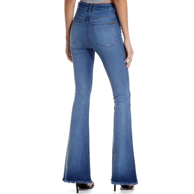 Flare Perth Jeans Azul Feminina 