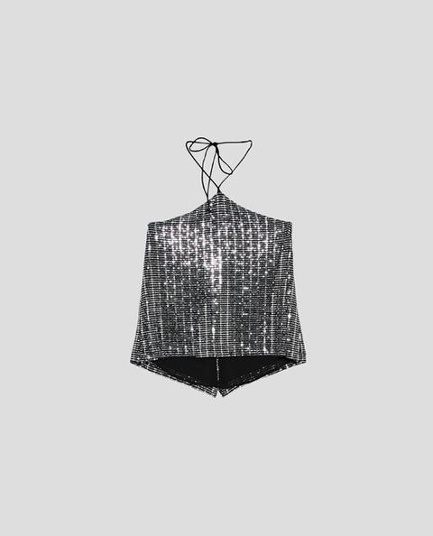 Shimmery Halter Top