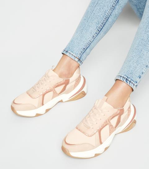 nude colour trainers