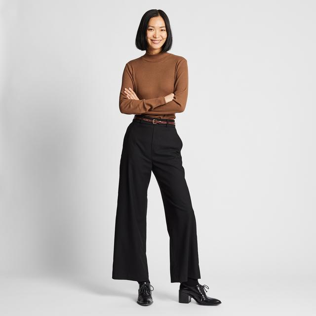 uniqlo wide straight pants