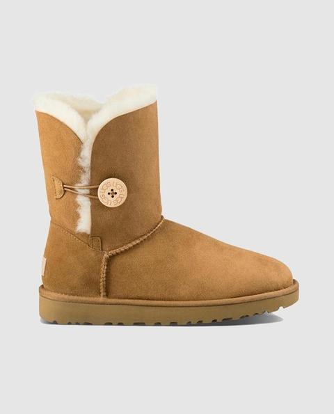 Ugg - Botas De Mujer En Color Marrón Con Cierre De Botón