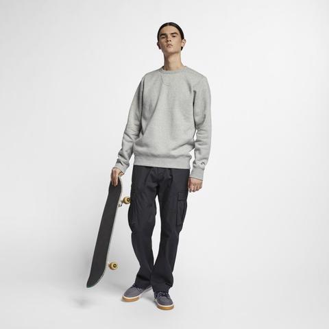 Nike Sb Icon Camiseta De Skateboard De Tejido Fleece - Hombre Gris de Nike en 21