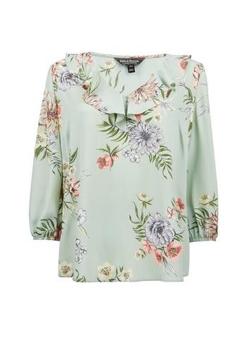 billie and blossom green floral dress