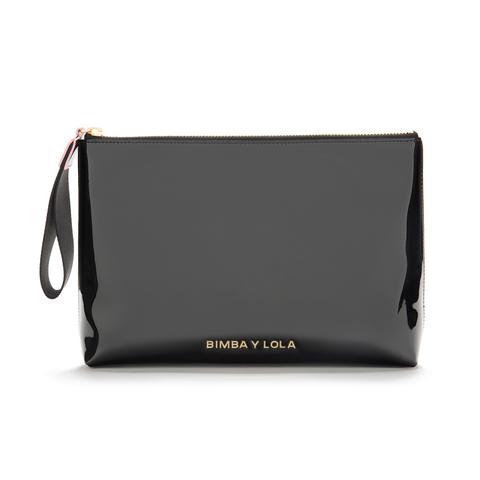 Bolso Sobre Metalizado Negro